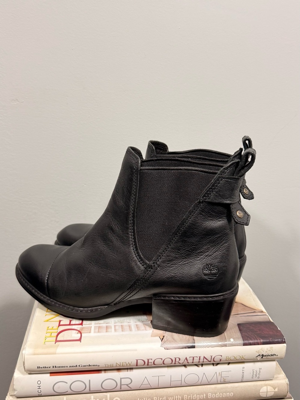 Timberland Black Leather Chelsea Ankle Boots